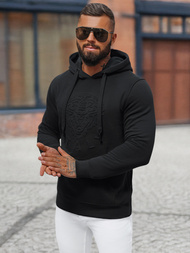 Muška dukserica s kapuljačom crna OZONEE NB/MF2012