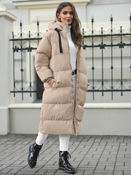 Ženska Jakna Bež OZONEE JS/5M3163/62Z