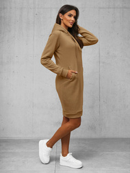 Ženska dukserica tamno bež OZONEE JS/YS10005/91Z