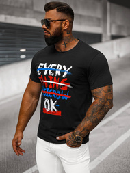 Muška majica crna OZONEE O/8T1266/3