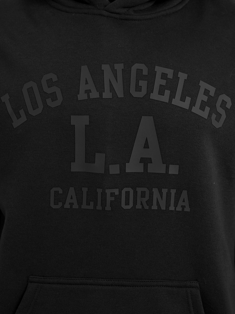 Muška dukserica s kapuljačom crna OZONEE JS/8B1972/3