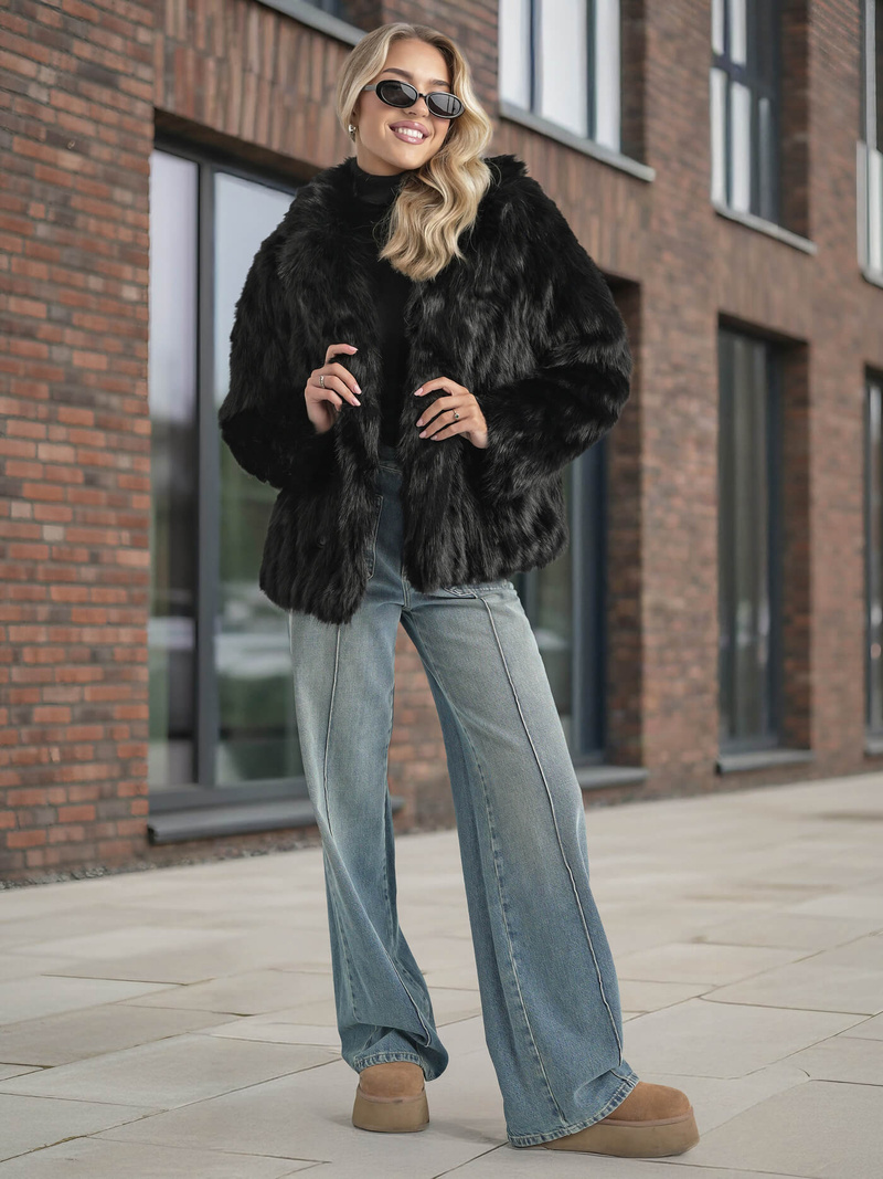 Ženska jakna crna OZONEE JS/11Z8261