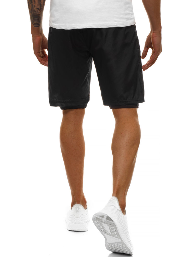 Muške sportske kratke hlače crne OZONEE O/11127