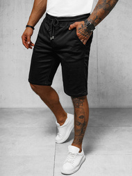 Muške Chino Kratke Hlače Crne OZONEE NB/MP0266N