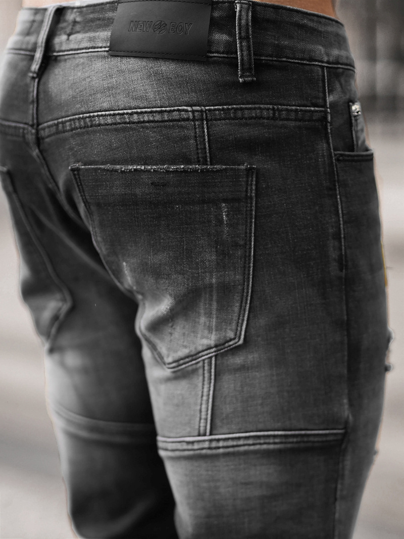 Muške traperice crne OZONEE NB/MP0047NZ