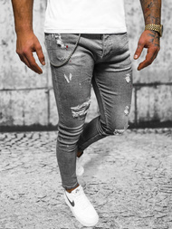 Muške Traperice Grafitne OZONEE O/MB459