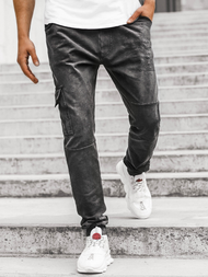 Muške jogger traperice Crne OZONEE JS/KK1110-2