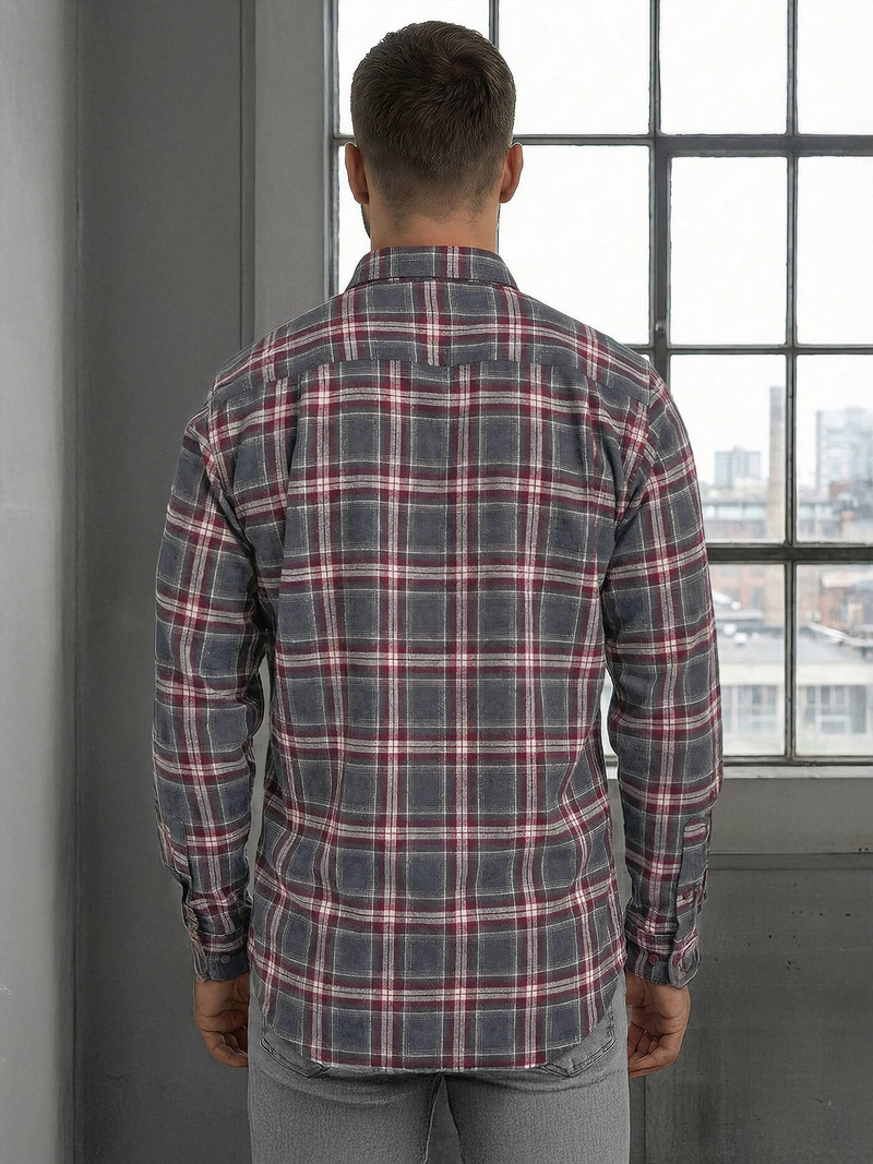 Muška Košulja Bordo OZONEE V/V178Z