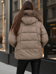 Ženska jakna tamno-bež OZONEE O/16M9179/84