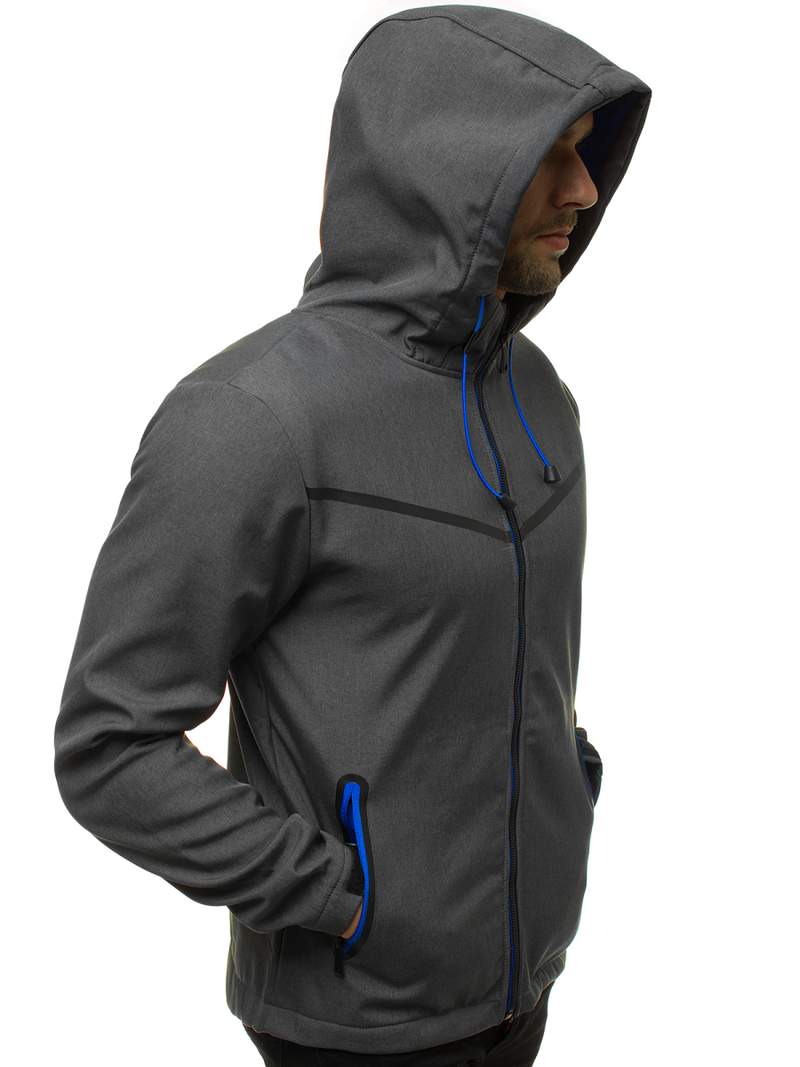 Muška softshell jakna grafitna OZONEE JS/KS2194