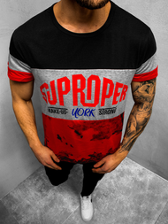 Muška majica Crna OZONEE JS/KS1974Z