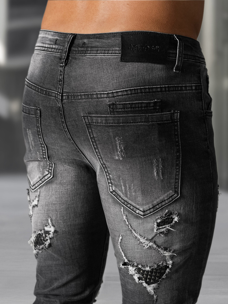 Muške traperice crne OZONEE NB/MP0152NZ