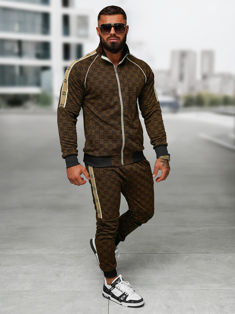 Muška Trenirka Tamno-Bež OZONEE O/FF5110AB