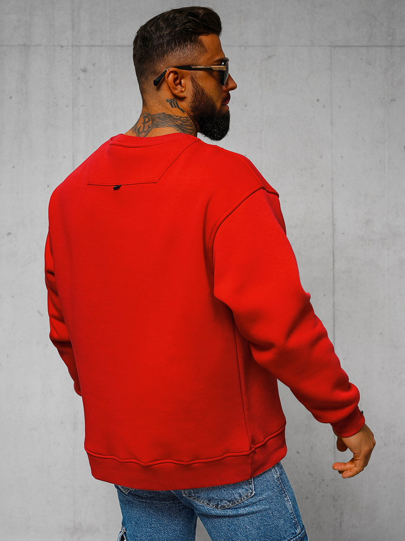 Dukserica crvena OZONEE O/SWE23055