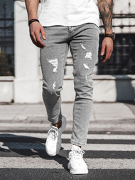 Muške traperice grafitne OZONEE DO/2446