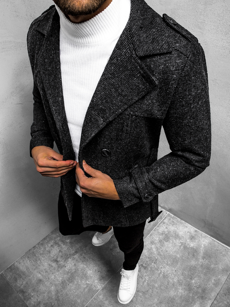 Muški kaput tamni grafit OZONEE O/5627