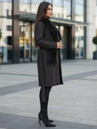 Ženski kaput crna OZONEE JS/53M5200/1Z