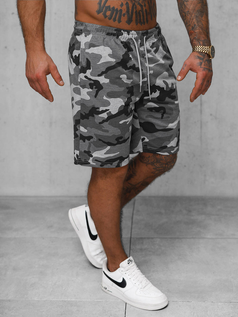 Muške sportske kratke hlače sive OZONEE JS/8K283/2