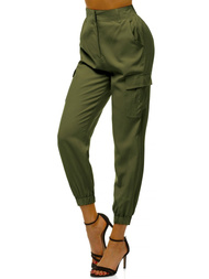 Ženske jogger hlače Kaki OZONEE O/HM005