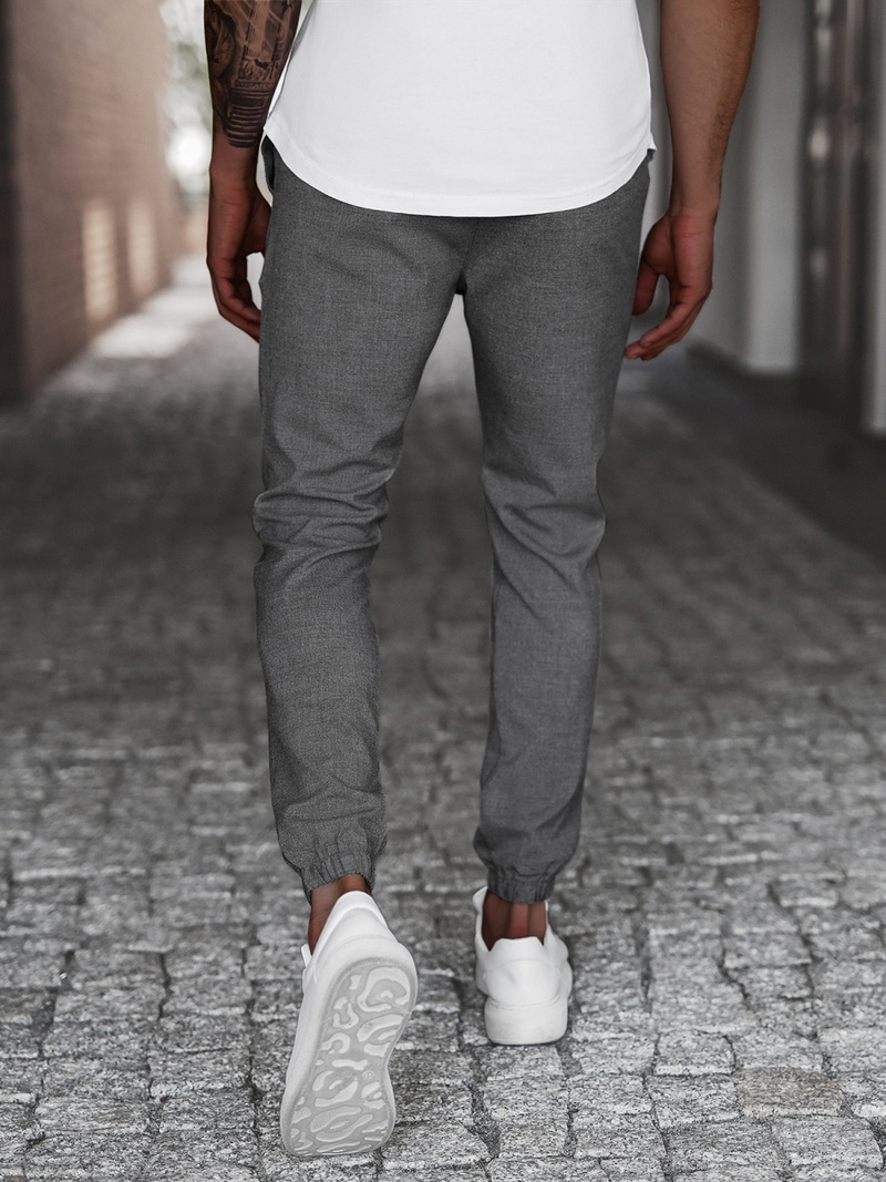 Muške chino hlače Tamnosive OZONEE DJ/5539Z