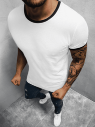 Muška majica bijelo-crna OZONEE O/1177Z 