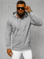 Muška dukserica s kapuljačom siva OZONEE JS/2008Z