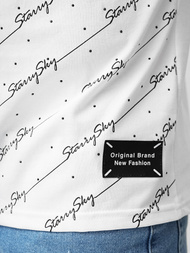 Muška Majica Bijeli OZONEE O/QQ1323