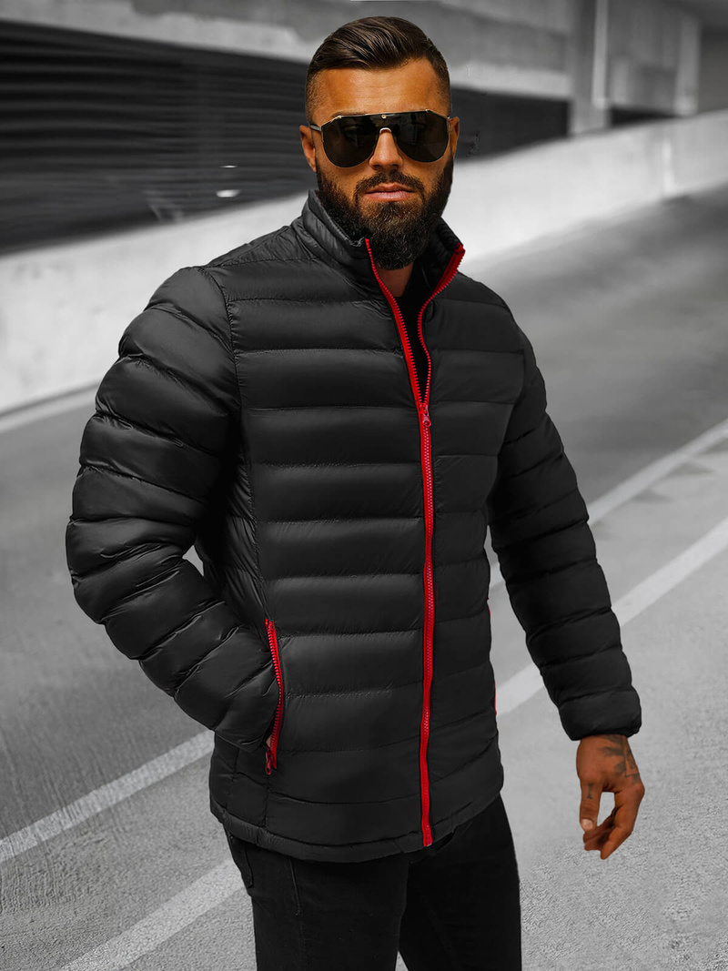 Muška proljetna jakna crna/2 OZONEE JB/JP1111