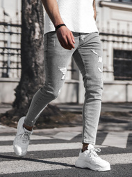 Muške traperice grafitne OZONEE DO/2446