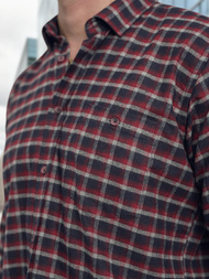 Muška Košulja Bordo OZONEE V/V176Z