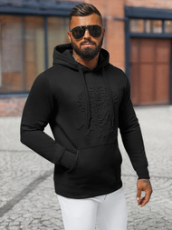 Muška dukserica s kapuljačom crna OZONEE NB/MF2012