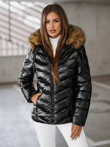Ženska Jakna Crno-Smeđa OZONEE JS/5M3138/392BZ