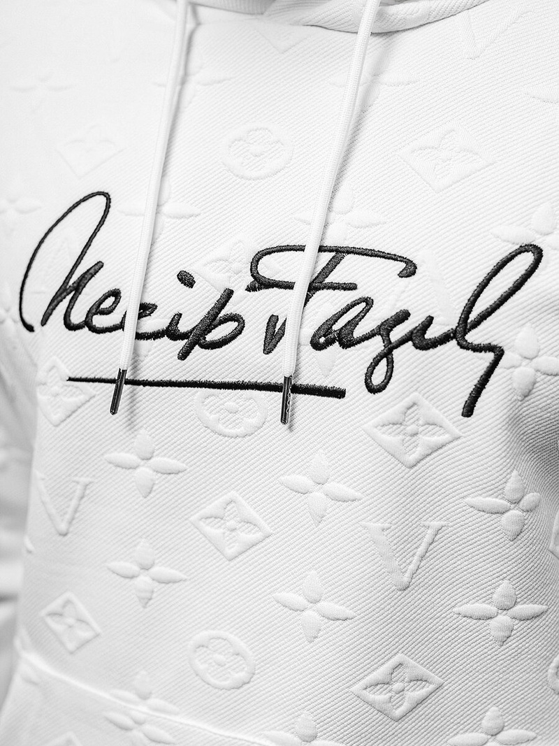 Muška dukserica s kapuljačom bijeli OZONEE JS/3B572