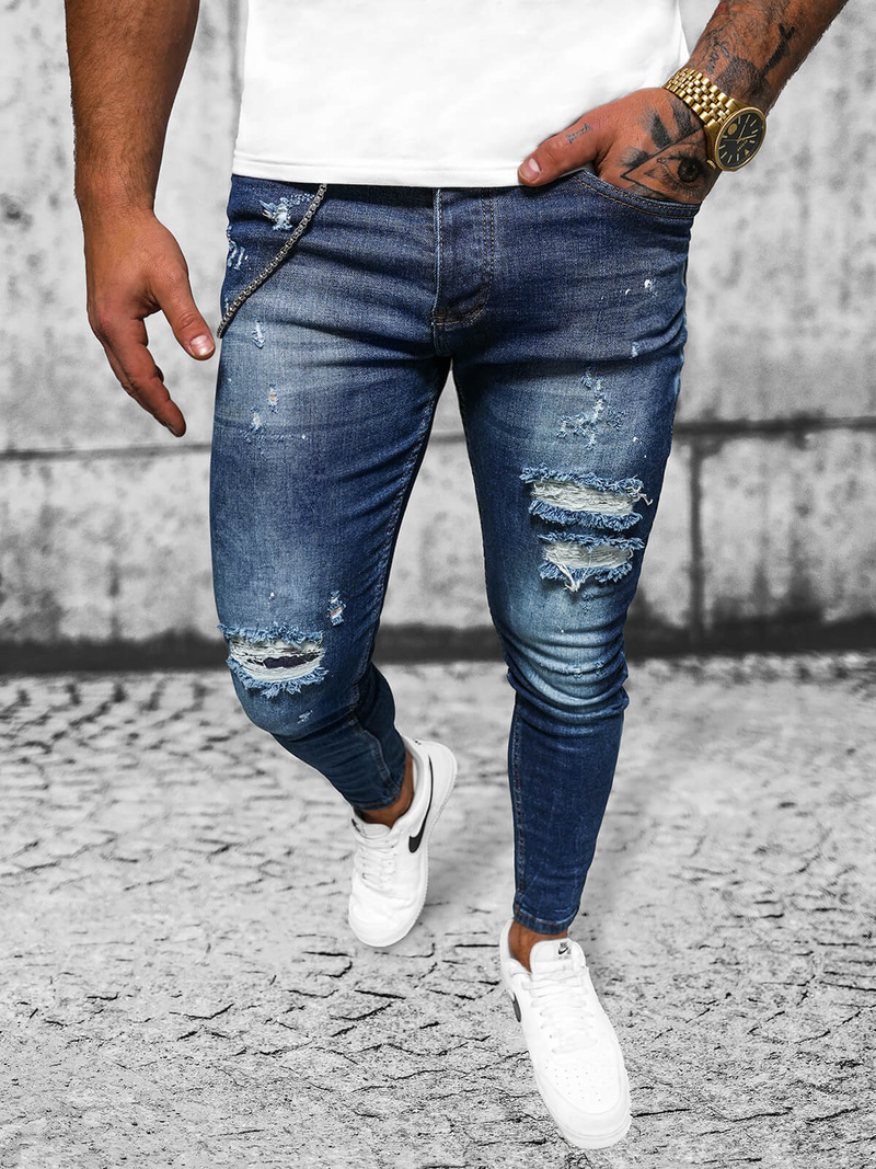 Muške Traperice Tamnoplave OZONEE O/MB462