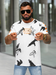 Muška Majica Bijeli OZONEE O/MPO3471