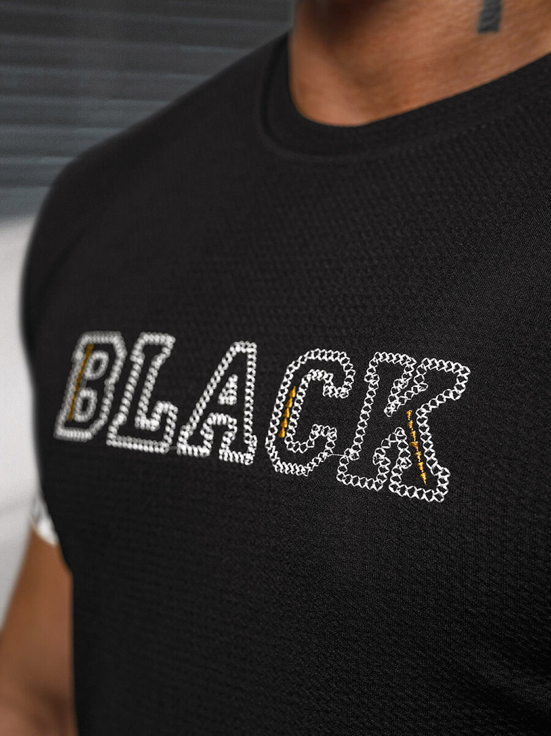 Muška Majica Crna OZONEE O/T7571