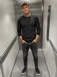 Muške traperice crne OZONEE O/JK2918Z