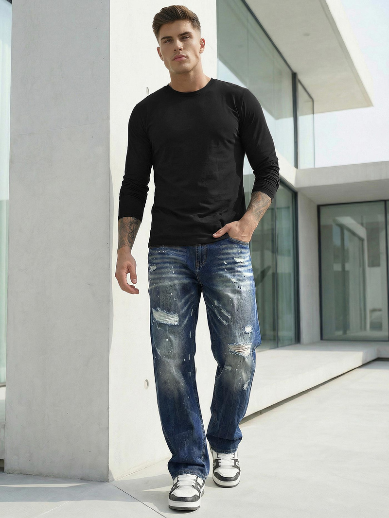 Muške Traperice Plave OZONEE O/KK2885Z