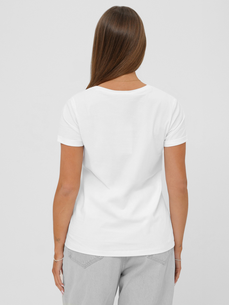 Ženska majica bijelo-bež OZONEE JS/YJ77726