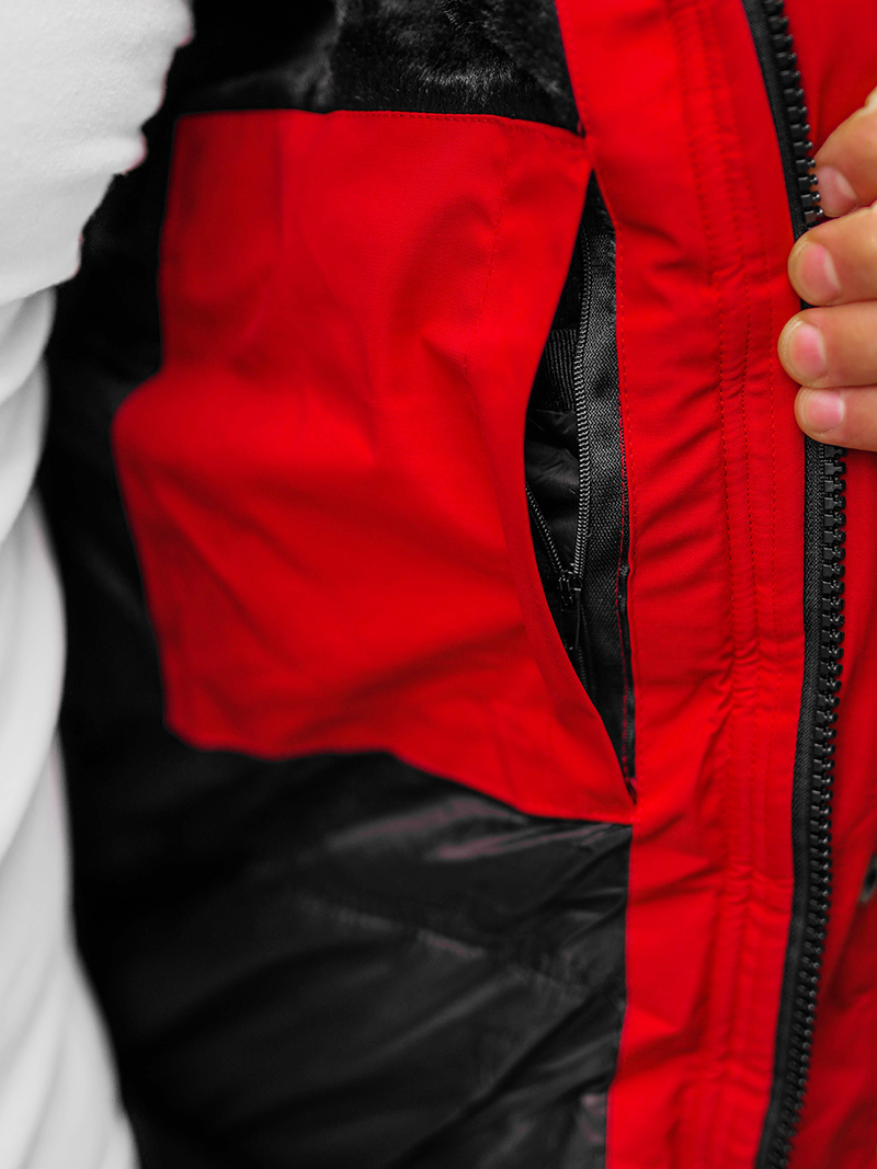 Muška Jakna Crvena OZONEE O/M798