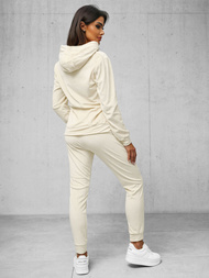 Ženski trenirka od velura ecru OZONEE O/8C1175/155Z