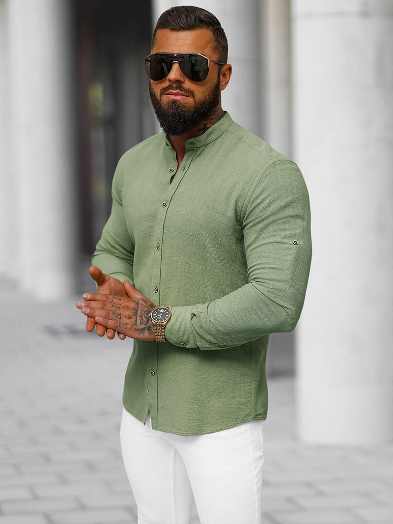 Muška Košulja Kaki OZONEE O/V114