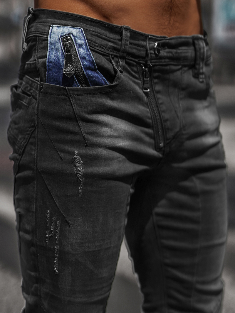 Muške Traperice Crne OZONEE NB/MP0025N