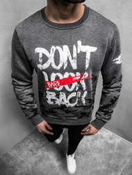 OZONEE JS/DD219Z Muška dukserica grafitna