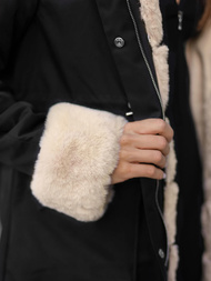 Ženska Zimska Jakna Crna OZONEE JS/M763/392Z