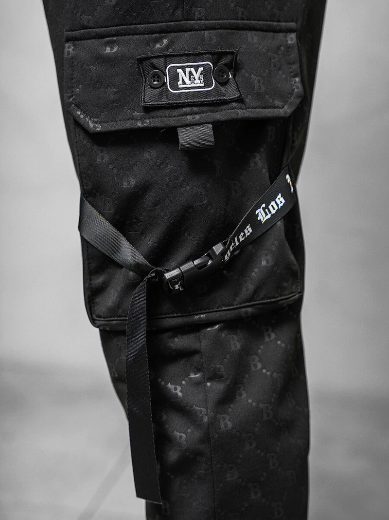 Muške sportske hlače crne OZONEE O/PS6021