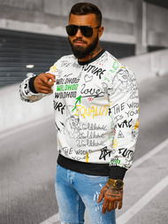 Muška Dukserica Bijela OZONEE JS/8B1228/1