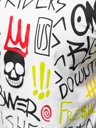  Muška Majica Bijeli OZONEE JS/8T1212/1