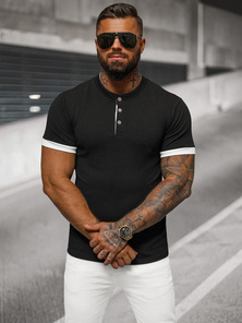 Muška Majica Crna OZONEE O/M011