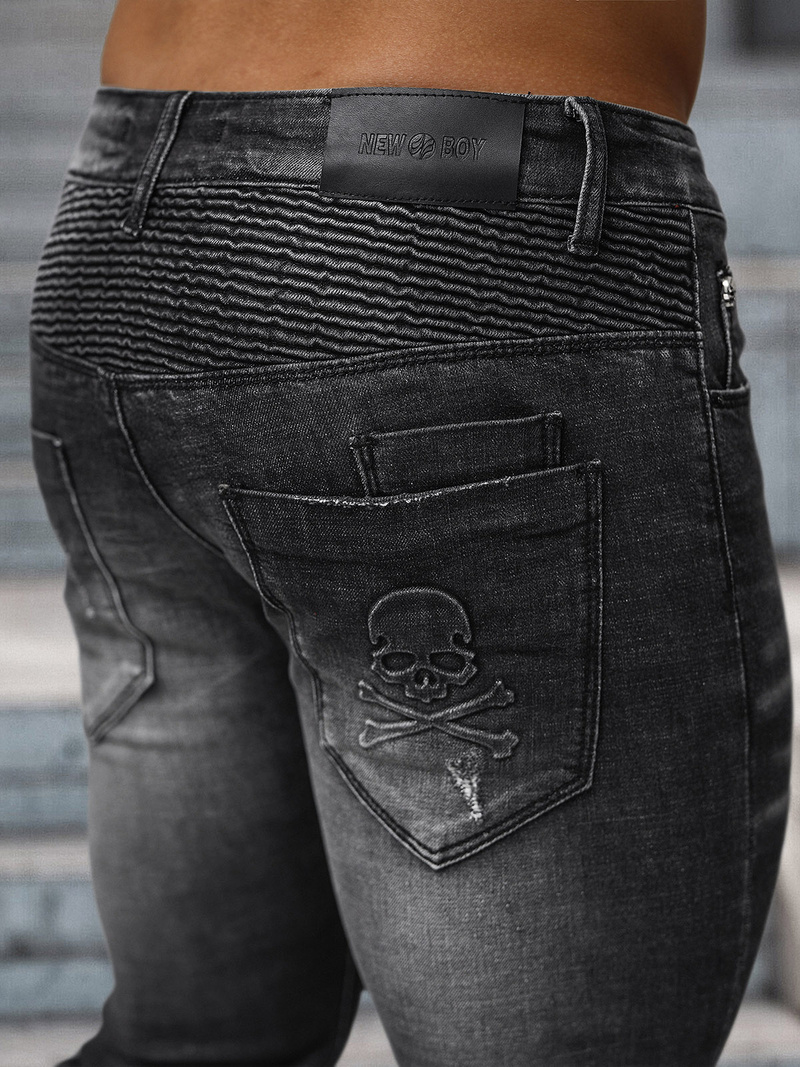 Muške traperice crne OZONEE NB/MP0070N